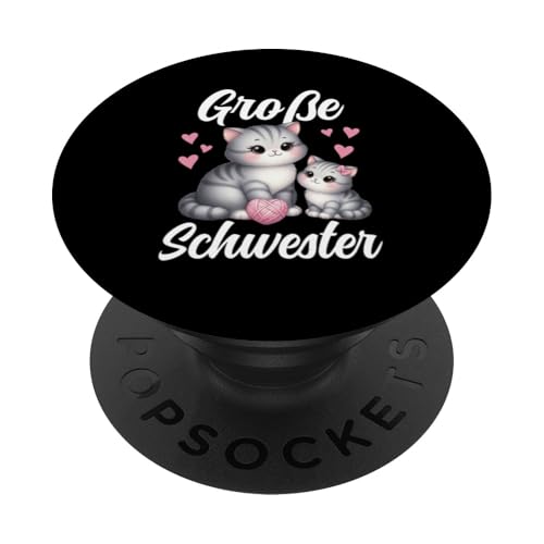 Große Schwester Katzenliebhaber Älteres Baby Geschwister PopSockets Klebender PopGrip Große Schwester Katzenliebhaber Älteres Baby Geschwister PopSockets Klebender PopGrip von Ältere Schwester in spe Süße Katze Neue Schwester