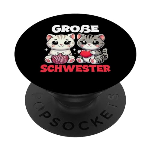 Große Schwester Katzenliebhaber Älteres Baby Geschwister PopSockets Klebender PopGrip Große Schwester Katzenliebhaber Älteres Baby Geschwister PopSockets Klebender PopGrip von Ältere Schwester in spe Süße Katze Neue Schwester