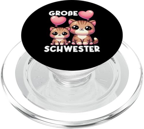 Große Schwester Katzenliebhaber Älteres Baby Geschwister PopSockets PopGrip für MagSafe Große Schwester Katzenliebhaber Älteres Baby Geschwister PopSockets PopGrip für MagSafe von Ältere Schwester in spe Süße Katze Neue Schwester