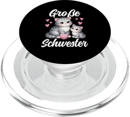 Große Schwester Katzenliebhaber Älteres Baby Geschwister PopSockets PopGrip für MagSafe Große Schwester Katzenliebhaber Älteres Baby Geschwister PopSockets PopGrip für MagSafe von Ältere Schwester in spe Süße Katze Neue Schwester