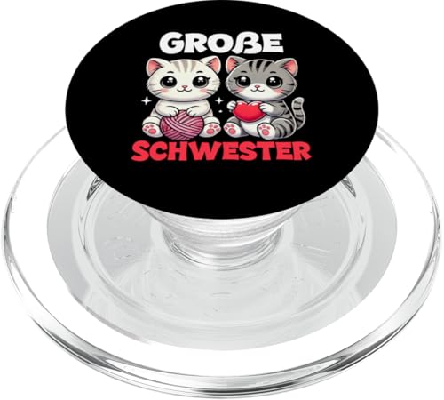 Große Schwester Katzenliebhaber Älteres Baby Geschwister PopSockets PopGrip für MagSafe Große Schwester Katzenliebhaber Älteres Baby Geschwister PopSockets PopGrip für MagSafe von Ältere Schwester in spe Süße Katze Neue Schwester