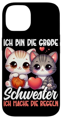 Ich Bin Die Große Schwester Ich Mache Die Regeln Geschwister Hülle für iPhone 14 Ich Bin Die Große Schwester Ich Mache Die Regeln Geschwister Hülle für iPhone 14 von Ältere Schwester in spe Süße Katze Neue Schwester