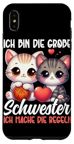 Ich Bin Die Große Schwester Ich Mache Die Regeln Geschwister Hülle für iPhone XS Max Ich Bin Die Große Schwester Ich Mache Die Regeln Geschwister Hülle für iPhone XS Max von Ältere Schwester in spe Süße Katze Neue Schwester