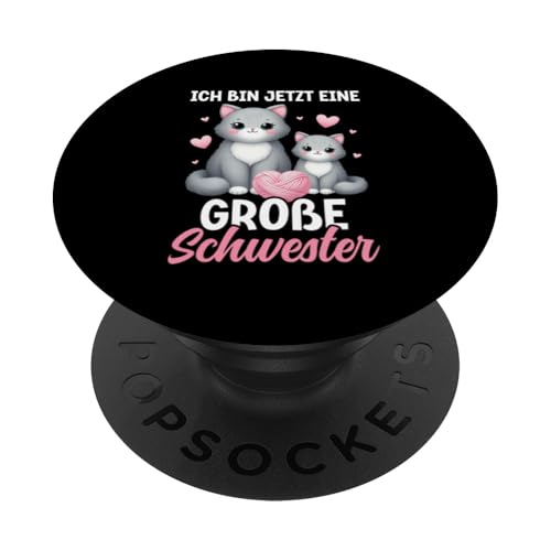 Ich Bin Eine Große Schwester Katze Älteres Baby Geschwister PopSockets Klebender PopGrip Ich Bin Eine Große Schwester Katze Älteres Baby Geschwister PopSockets Klebender PopGrip von Ältere Schwester in spe Süße Katze Neue Schwester