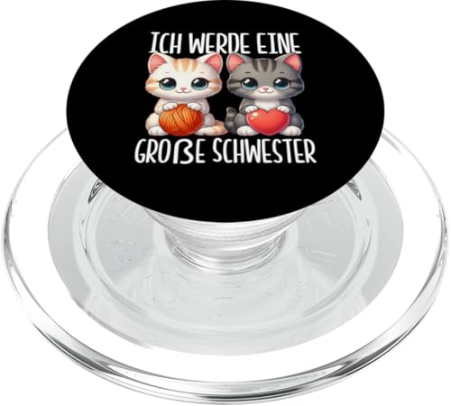 Ich Werde Eine Große Schwester Älteres Baby Geschwister PopSockets PopGrip für MagSafe Ich Werde Eine Große Schwester Älteres Baby Geschwister PopSockets PopGrip für MagSafe von Ältere Schwester in spe Süße Katze Neue Schwester