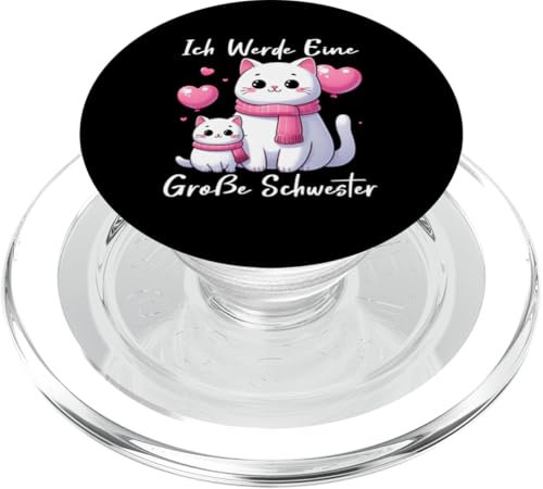 Ich Werde Eine Große Schwester Älteres Baby Geschwister PopSockets PopGrip für MagSafe Ich Werde Eine Große Schwester Älteres Baby Geschwister PopSockets PopGrip für MagSafe von Ältere Schwester in spe Süße Katze Neue Schwester