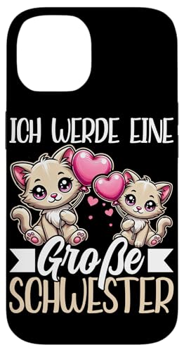 Ich Werde Große Schwester Katze Älteres Baby Geschwister Hülle für iPhone 14 Ich Werde Große Schwester Katze Älteres Baby Geschwister Hülle für iPhone 14 von Ältere Schwester in spe Süße Katze Neue Schwester