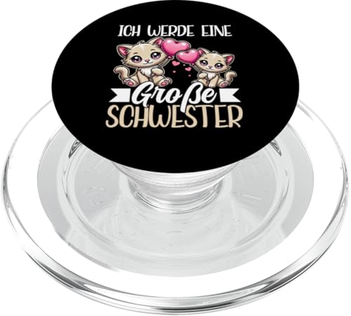 Ich Werde Große Schwester Katze Älteres Baby Geschwister PopSockets PopGrip für MagSafe Ich Werde Große Schwester Katze Älteres Baby Geschwister PopSockets PopGrip für MagSafe von Ältere Schwester in spe Süße Katze Neue Schwester
