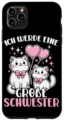 Ich Werde Große Schwester Katzen Älteres Baby Geschwister Hülle für iPhone 11 Pro Max Ich Werde Große Schwester Katzen Älteres Baby Geschwister Hülle für iPhone 11 Pro Max von Ältere Schwester in spe Süße Katze Neue Schwester