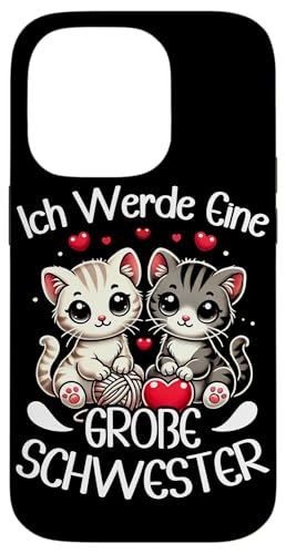 Ich Werde Große Schwester Katzen Älteres Baby Geschwister Hülle für iPhone 14 Pro Ich Werde Große Schwester Katzen Älteres Baby Geschwister Hülle für iPhone 14 Pro von Ältere Schwester in spe Süße Katze Neue Schwester
