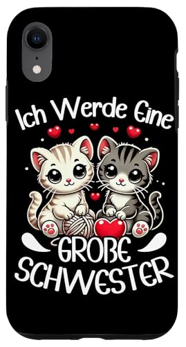 Ich Werde Große Schwester Katzen Älteres Baby Geschwister Hülle für iPhone XR Ich Werde Große Schwester Katzen Älteres Baby Geschwister Hülle für iPhone XR von Ältere Schwester in spe Süße Katze Neue Schwester