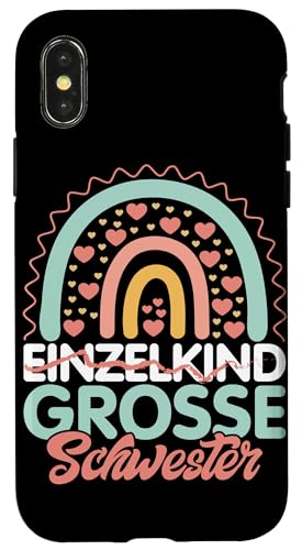 Einzelkind Große Schwester Rainbow Älteres Baby Geschwister Hülle für iPhone X/XS Einzelkind Große Schwester Rainbow Älteres Baby Geschwister Hülle für iPhone X/XS von Ältere Schwester in spe Süße Neue Babyschwester