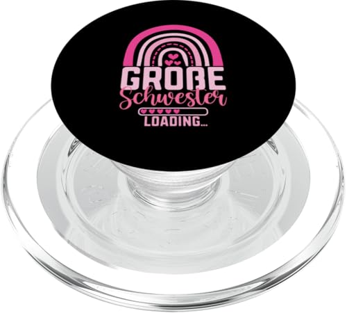 Große Schwester Loading Rainbow Geschwister Geburt Baby PopSockets PopGrip für MagSafe Große Schwester Loading Rainbow Geschwister Geburt Baby PopSockets PopGrip für MagSafe von Ältere Schwester in spe Süße Neue Babyschwester