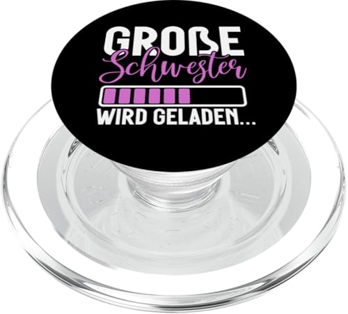 Große Schwester Wird Geladen Älteres Baby Geschwister Geburt PopSockets PopGrip für MagSafe Große Schwester Wird Geladen Älteres Baby Geschwister Geburt PopSockets PopGrip für MagSafe von Ältere Schwester in spe Süße Neue Babyschwester