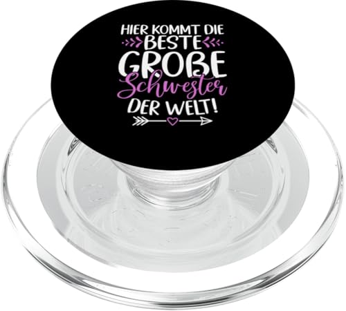 Hier Kommt Die Beste Große Schwester Der Welt Geschwister PopSockets PopGrip für MagSafe Hier Kommt Die Beste Große Schwester Der Welt Geschwister PopSockets PopGrip für MagSafe von Ältere Schwester in spe Süße Neue Babyschwester