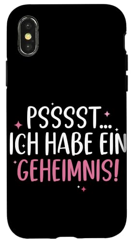 Ich Habe Ein Geheimnis Große Schwester Älteres Geschwister Hülle für iPhone X/XS Ich Habe Ein Geheimnis Große Schwester Älteres Geschwister Hülle für iPhone X/XS von Ältere Schwester in spe Süße Neue Babyschwester