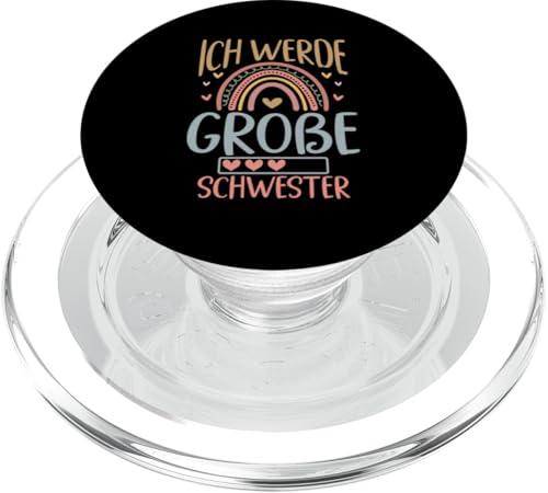 Ich Werde Große Schwester Älteres Baby Geschwister Geburt PopSockets PopGrip für MagSafe von Ältere Schwester in spe Süße Neue Babyschwester