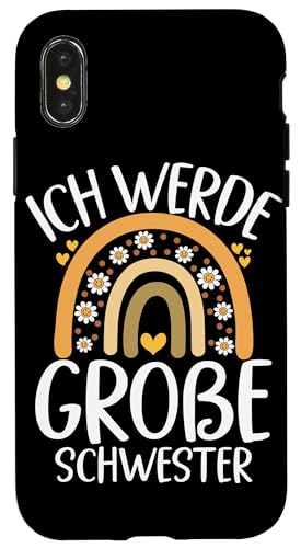 Ich Werde Große Schwester Rainbow Geschwister Geburt Baby Hülle für iPhone X/XS Ich Werde Große Schwester Rainbow Geschwister Geburt Baby Hülle für iPhone X/XS von Ältere Schwester in spe Süße Neue Babyschwester