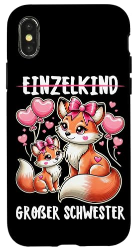 Einzelkind Große Schwester Fuchs Älteres Baby Geschwister Hülle für iPhone X/XS Einzelkind Große Schwester Fuchs Älteres Baby Geschwister Hülle für iPhone X/XS von Ältere Schwester in spe Süßer Fuchs Neue Schwester