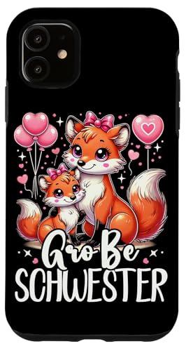 Große Schwester Fuchsliebhaber Älteres Baby Geschwister Hülle für iPhone 11 Große Schwester Fuchsliebhaber Älteres Baby Geschwister Hülle für iPhone 11 von Ältere Schwester in spe Süßer Fuchs Neue Schwester
