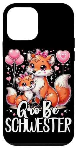 Große Schwester Fuchsliebhaber Älteres Baby Geschwister Hülle für iPhone 12 mini Große Schwester Fuchsliebhaber Älteres Baby Geschwister Hülle für iPhone 12 mini von Ältere Schwester in spe Süßer Fuchs Neue Schwester