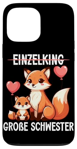 Große Schwester Fuchsliebhaber Älteres Baby Geschwister Hülle für iPhone 13 Pro Max von Ältere Schwester in spe Süßer Fuchs Neue Schwester