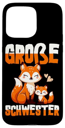 Große Schwester Fuchsliebhaber Älteres Baby Geschwister Hülle für iPhone 15 Pro Max Große Schwester Fuchsliebhaber Älteres Baby Geschwister Hülle für iPhone 15 Pro Max von Ältere Schwester in spe Süßer Fuchs Neue Schwester