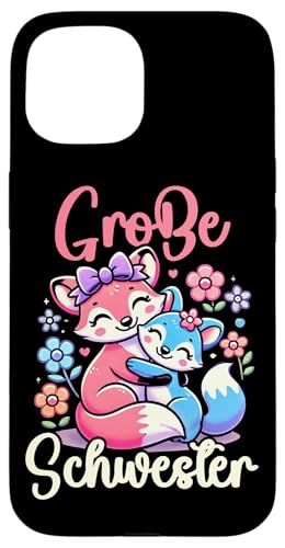 Große Schwester Fuchsliebhaber Älteres Baby Geschwister Hülle für iPhone 15 Große Schwester Fuchsliebhaber Älteres Baby Geschwister Hülle für iPhone 15 von Ältere Schwester in spe Süßer Fuchs Neue Schwester