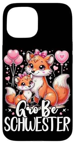 Große Schwester Fuchsliebhaber Älteres Baby Geschwister Hülle für iPhone 15 Große Schwester Fuchsliebhaber Älteres Baby Geschwister Hülle für iPhone 15 von Ältere Schwester in spe Süßer Fuchs Neue Schwester
