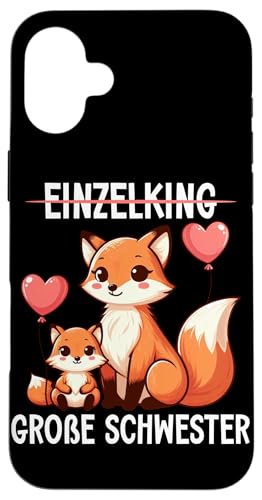 Große Schwester Fuchsliebhaber Älteres Baby Geschwister Hülle für iPhone 16 Plus Große Schwester Fuchsliebhaber Älteres Baby Geschwister Hülle für iPhone 16 Plus von Ältere Schwester in spe Süßer Fuchs Neue Schwester