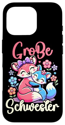 Große Schwester Fuchsliebhaber Älteres Baby Geschwister Hülle für iPhone 16 Pro Große Schwester Fuchsliebhaber Älteres Baby Geschwister Hülle für iPhone 16 Pro von Ältere Schwester in spe Süßer Fuchs Neue Schwester