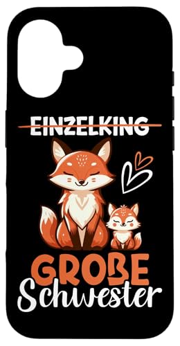 Große Schwester Fuchsliebhaber Älteres Baby Geschwister Hülle für iPhone 16 Große Schwester Fuchsliebhaber Älteres Baby Geschwister Hülle für iPhone 16 von Ältere Schwester in spe Süßer Fuchs Neue Schwester