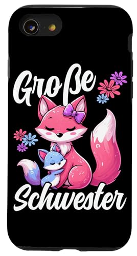 Große Schwester Fuchsliebhaber Älteres Baby Geschwister Hülle für iPhone SE (2020) / 7 / 8 von Ältere Schwester in spe Süßer Fuchs Neue Schwester