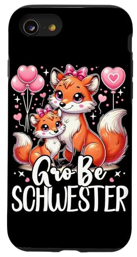 Große Schwester Fuchsliebhaber Älteres Baby Geschwister Hülle für iPhone SE (2020) / 7 / 8 von Ältere Schwester in spe Süßer Fuchs Neue Schwester