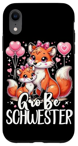 Große Schwester Fuchsliebhaber Älteres Baby Geschwister Hülle für iPhone XR Große Schwester Fuchsliebhaber Älteres Baby Geschwister Hülle für iPhone XR von Ältere Schwester in spe Süßer Fuchs Neue Schwester