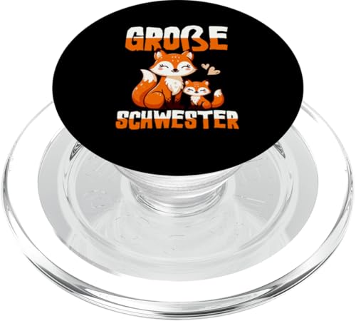 Große Schwester Fuchsliebhaber Älteres Baby Geschwister PopSockets PopGrip für MagSafe von Ältere Schwester in spe Süßer Fuchs Neue Schwester