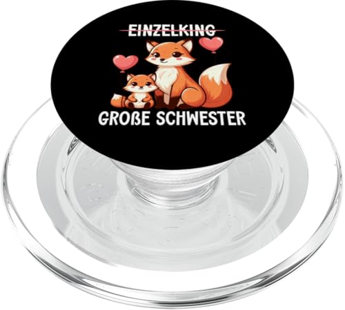 Große Schwester Fuchsliebhaber Älteres Baby Geschwister PopSockets PopGrip für MagSafe Große Schwester Fuchsliebhaber Älteres Baby Geschwister PopSockets PopGrip für MagSafe von Ältere Schwester in spe Süßer Fuchs Neue Schwester