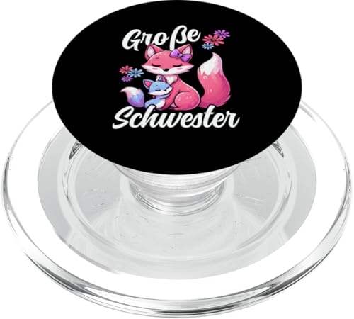 Große Schwester Fuchsliebhaber Älteres Baby Geschwister PopSockets PopGrip für MagSafe Große Schwester Fuchsliebhaber Älteres Baby Geschwister PopSockets PopGrip für MagSafe von Ältere Schwester in spe Süßer Fuchs Neue Schwester