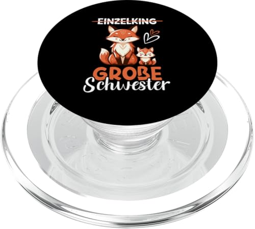 Große Schwester Fuchsliebhaber Älteres Baby Geschwister PopSockets PopGrip für MagSafe Große Schwester Fuchsliebhaber Älteres Baby Geschwister PopSockets PopGrip für MagSafe von Ältere Schwester in spe Süßer Fuchs Neue Schwester