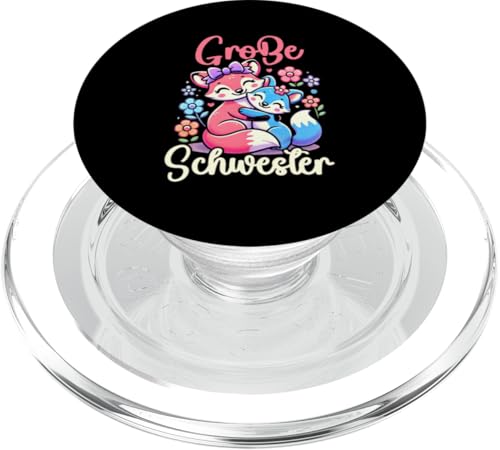 Große Schwester Fuchsliebhaber Älteres Baby Geschwister PopSockets PopGrip für MagSafe Große Schwester Fuchsliebhaber Älteres Baby Geschwister PopSockets PopGrip für MagSafe von Ältere Schwester in spe Süßer Fuchs Neue Schwester