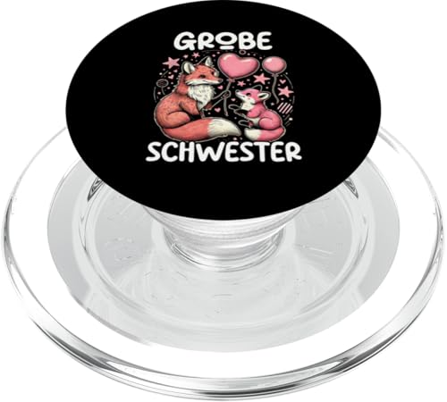 Große Schwester Fuchsliebhaber Älteres Baby Geschwister PopSockets PopGrip für MagSafe Große Schwester Fuchsliebhaber Älteres Baby Geschwister PopSockets PopGrip für MagSafe von Ältere Schwester in spe Süßer Fuchs Neue Schwester