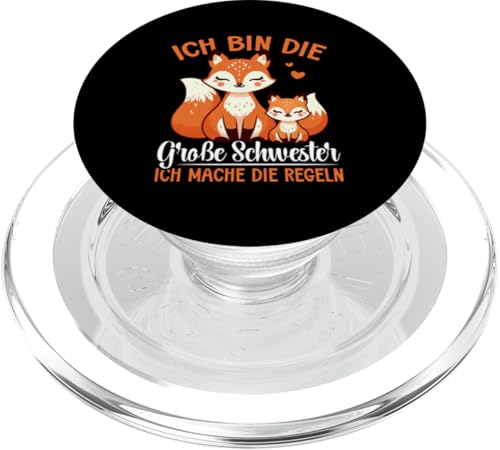 Ich Bin DIe Große Schwester Ich Mache Die Regeln Geschwister PopSockets PopGrip für MagSafe Ich Bin DIe Große Schwester Ich Mache Die Regeln Geschwister PopSockets PopGrip für MagSafe von Ältere Schwester in spe Süßer Fuchs Neue Schwester