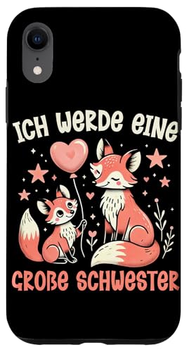 Ich Werde Große Schwester Fuchs Älteres Baby Geschwister Hülle für iPhone XR Ich Werde Große Schwester Fuchs Älteres Baby Geschwister Hülle für iPhone XR von Ältere Schwester in spe Süßer Fuchs Neue Schwester