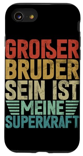 Großer Bruder Sein Ist Meine Superkraft Älteres Geschwister Hülle für iPhone SE (2020) / 7 / 8 von Älterer Bruder in spe Süßer Neuer Babybruder