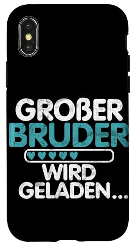 Großer Bruder Wird Geladen Älteres Baby Geschwister Geburt Hülle für iPhone X/XS Großer Bruder Wird Geladen Älteres Baby Geschwister Geburt Hülle für iPhone X/XS von Älterer Bruder in spe Süßer Neuer Babybruder