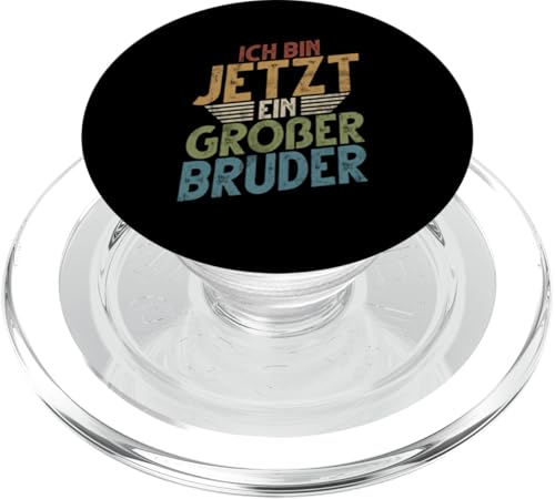 Ich Bin Jetzt Ein Großer Bruder Älteres Geschwister Geburt PopSockets PopGrip für MagSafe Ich Bin Jetzt Ein Großer Bruder Älteres Geschwister Geburt PopSockets PopGrip für MagSafe von Älterer Bruder in spe Süßer Neuer Babybruder
