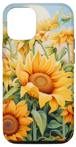 Hülle für iPhone 14 Ästhetisches Sonnenblumen Blumenmuster von Ästhetisches Blumen Blumenmuster