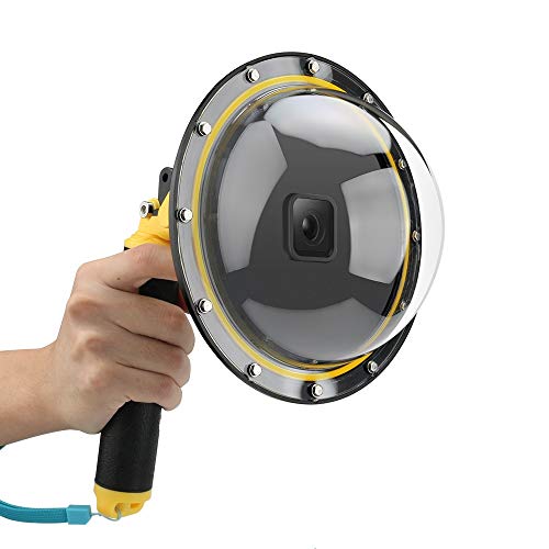 AFAITH Dome Port GoPro Kamera Zubehör, Unterwasser 6" GoPro Dome Port Abdeckkoffer mit wasserdichtem Deckel Case + Floating Bobber Handle + Trigger für GoPro Hero 6 Hero 5 Hero 7 Black TM051 AFAITH Dome Port GoPro Kamera Zubehör, Unterwasser 6" GoPro Dome Port Abdeckkoffer mit wasserdichtem Deckel Case + Floating Bobber Handle + Trigger für GoPro Hero 6 Hero 5 Hero 7 Black TM051 von AFAITH