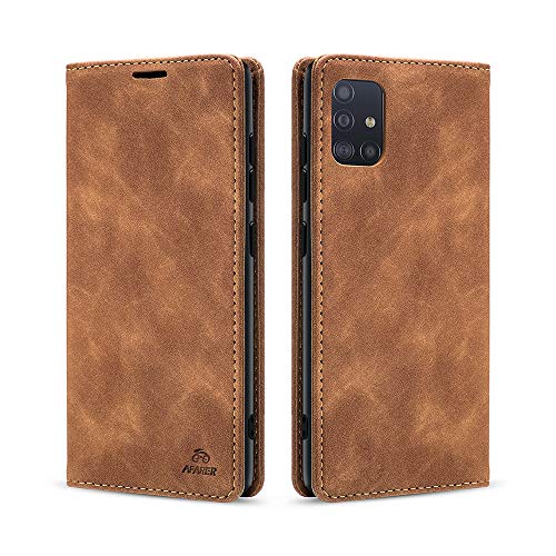 AFARER Brieftasche Handyhülle Kompatibel mit Samsung Galaxy A52 / A52 5G Klappbar Ledertasche Stoßfest Schutz hülle mit Kartenfach Ständer - Braun AFARER Brieftasche Handyhülle Kompatibel mit Samsung Galaxy A52 / A52 5G Klappbar Ledertasche Stoßfest Schutz hülle mit Kartenfach Ständer - Braun von AFARER