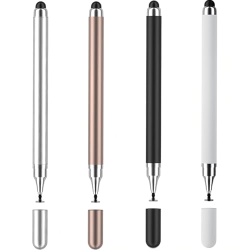AFCJLTO 4 Stück Tablet-Stift für alle Touchscreen-Tablets-kompatibel,Touchstift Stylus Pen Touchscreen Stift, Tablet Stift für Alle Tablets, 2 in 1 Stylus Pen Touchscreen Stift kompatibel,4 Farben AFCJLTO 4 Stück Tablet-Stift für alle Touchscreen-Tablets-kompatibel,Touchstift Stylus Pen Touchscreen Stift, Tablet Stift für Alle Tablets, 2 in 1 Stylus Pen Touchscreen Stift kompatibel,4 Farben von AFCJLTO
